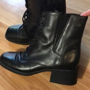 Black ankle boots